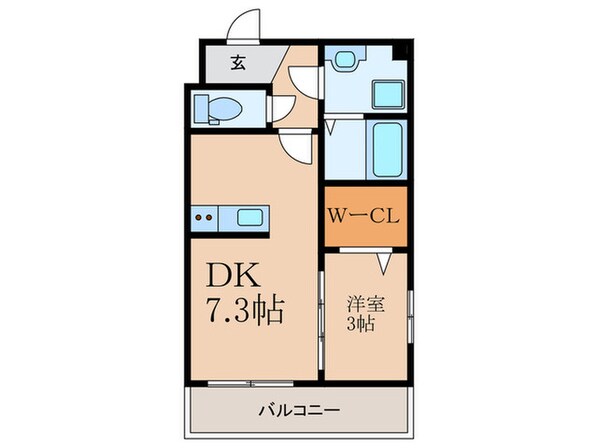 アルティザ春日原駅前クロスの物件間取画像